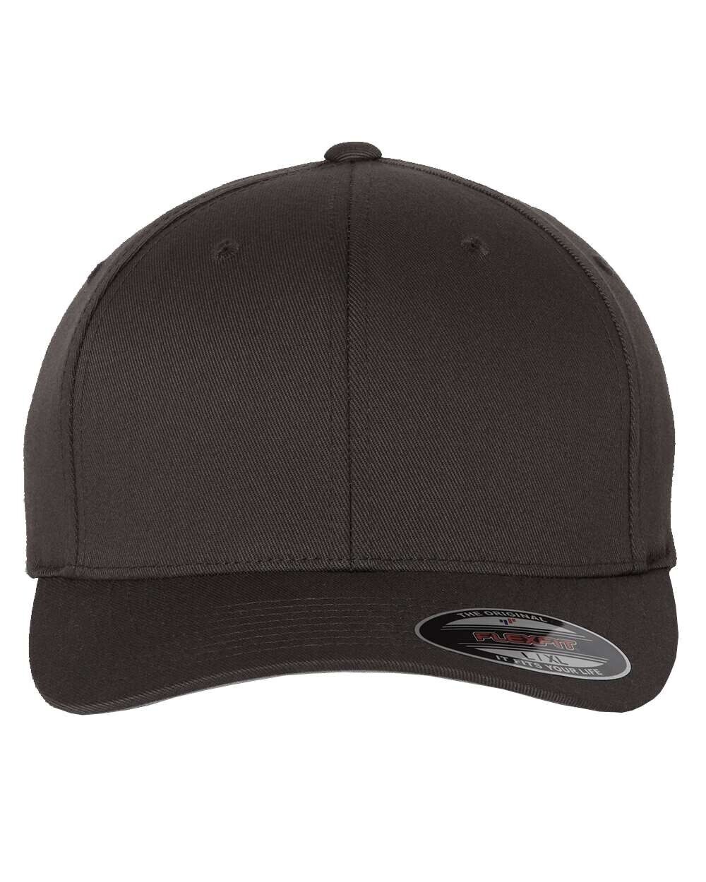 6277 Flexfit Wooly Combed Cap Curved Visor HAT DARK GREY XL/XXL FOR BIG HEAD