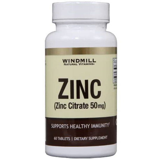 ZINC CITRATE 50MG TAB 60CT WINDMILL