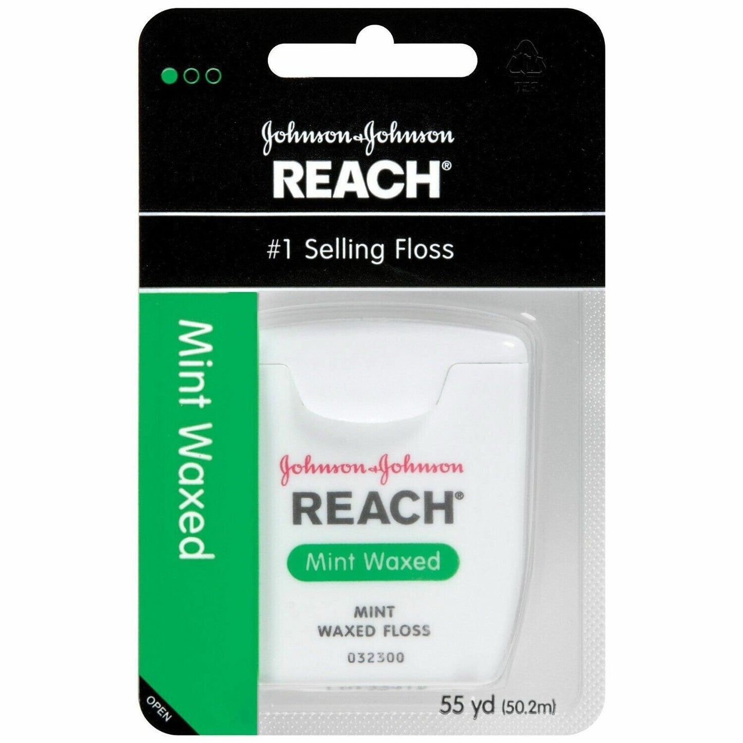 Johnson & Johnson Reach Mint Waxed Dental Floss,  55 Yd  Count ( pack of 6)