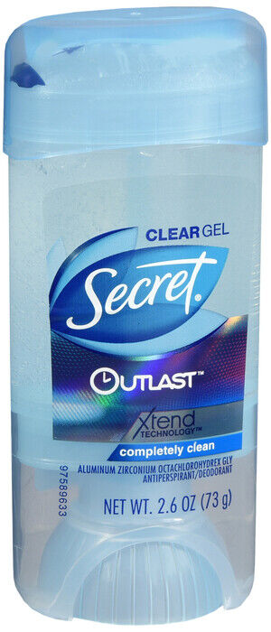 SECRET OUTLAST AP/DEO GEL CLEAN 2.6OZ