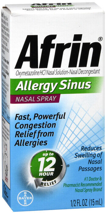 Afrin Original Sinus Spray 15ml X  2