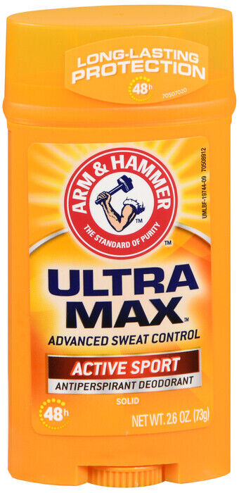 ARM & HAMMER ULTRAMAX DEODORANT ANTIPERSPIRANT WIDE SPORT 2.8OZ  X 2