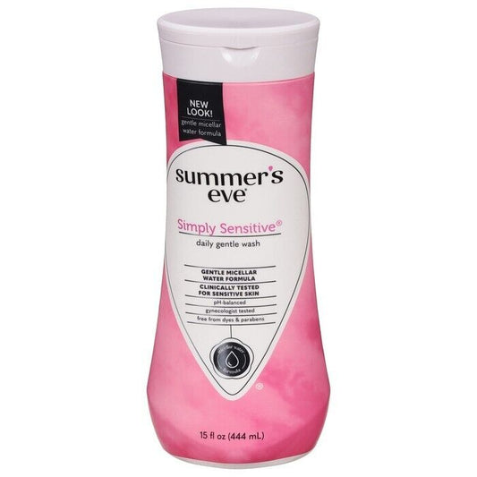 Summers Eve Cleansing Wash 15 oz Simply Sensitive - THREE PACK