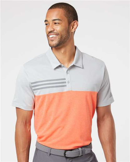 Heathered Colorblock 3-Stripes Adidas -Sport Shirt A508