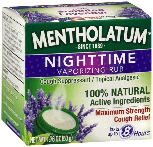 MENTHOLATUM NIGHT VAPOR RUB ONT 1.76OZ