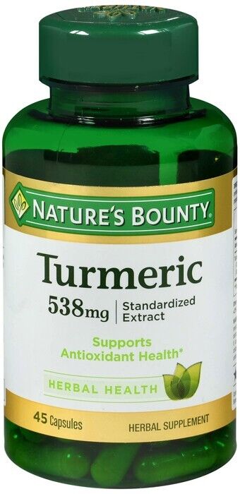 Nature Bounty Turmeric Ext 500mg Caps 45ct