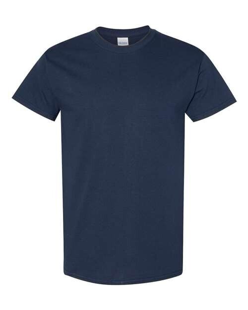 Gildan 5000 Heavy Cotton T-Shirt Solid Mens Short Sleeve  NAVY MEDIUM *C