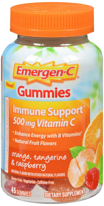 EMERGEN-C 500MG MIXED FRUIT GUMMIES 45CT