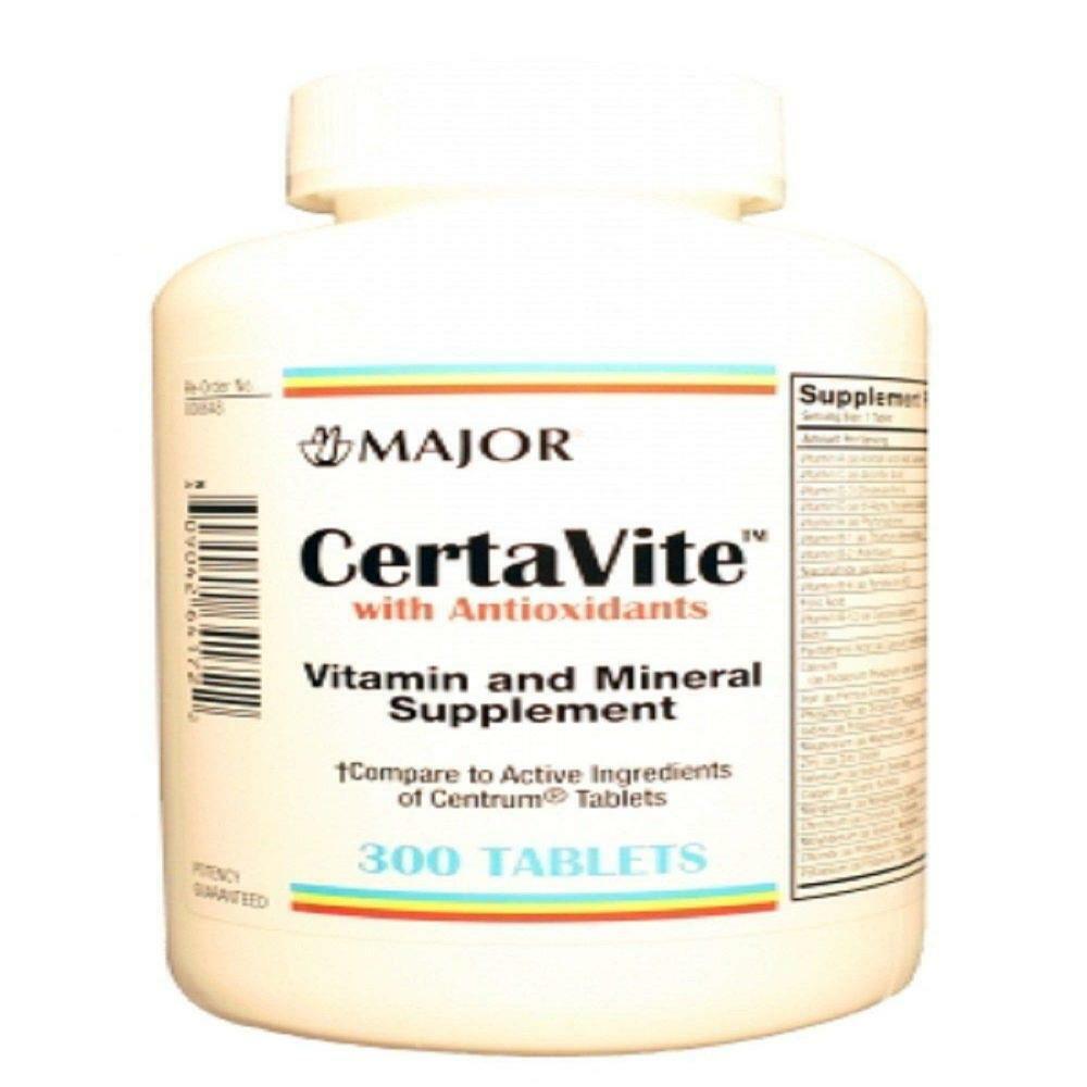 MULTIVITAMIN CERTA-VITE TABLET 300CT MAJOR