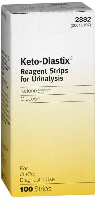 KETO-DIASTIX REAGENT STRIP 100CT