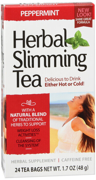 HERBAL SLIMMING TEA PEPPERMINT 24CT 21ST CENTURY