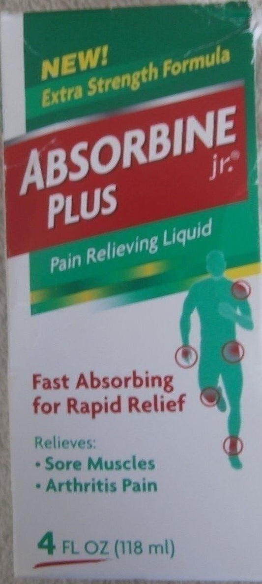 Absorbine Plus Jr. Extra Strength Formula Pain Relieving Liquid, 4 fl oz