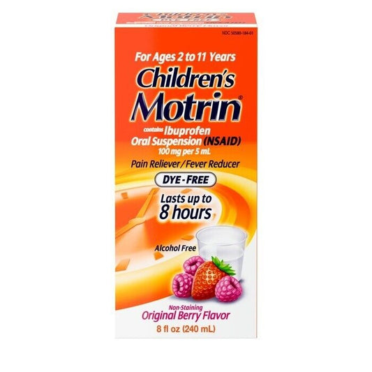 MOTRIN CHILD BERRY DYE-FREE LIQ 8OZ