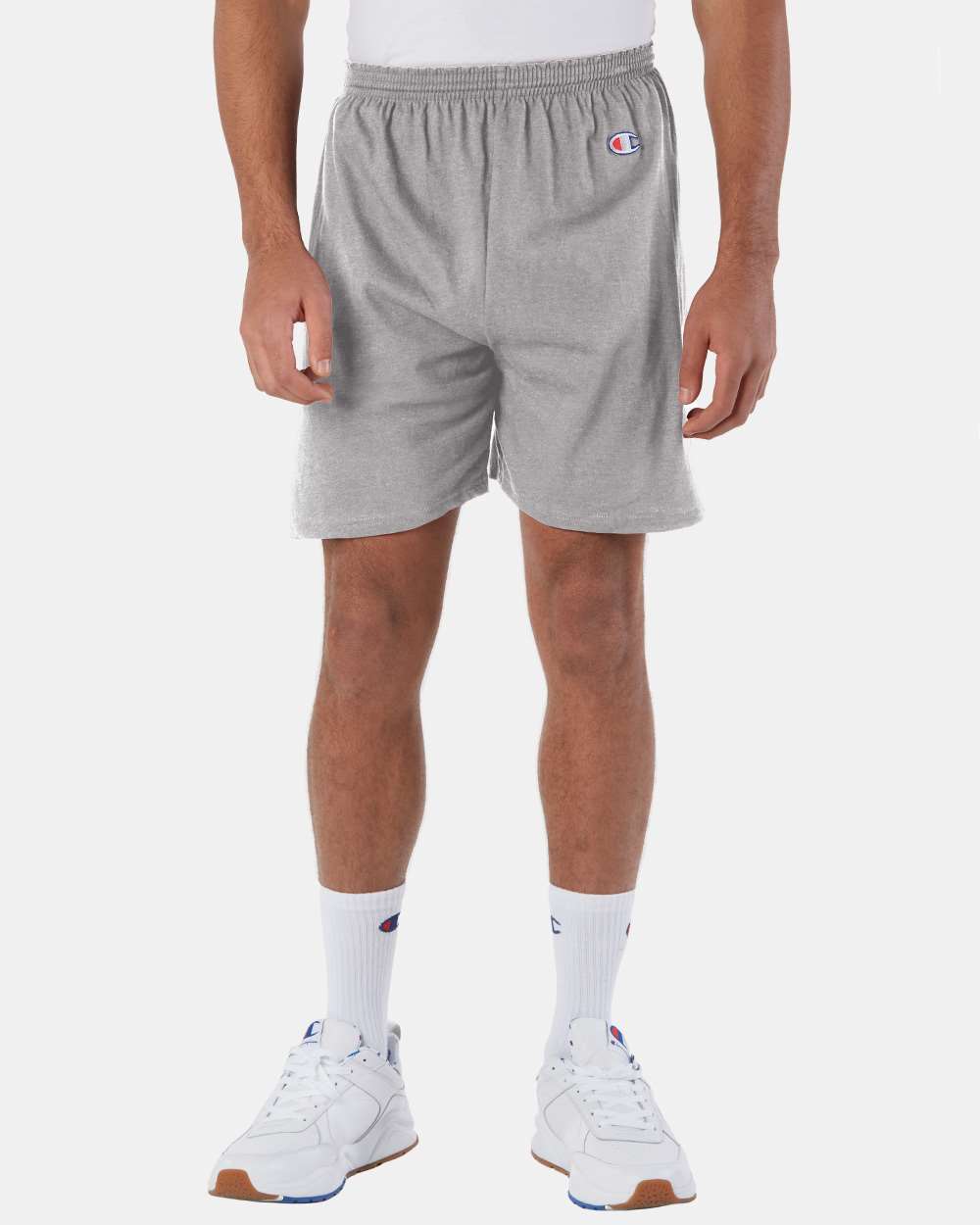 Champion Mens S-XL, 2X 3XL C-8187 Athletic Cotton 6" Inseam No Pocket Gym Shorts