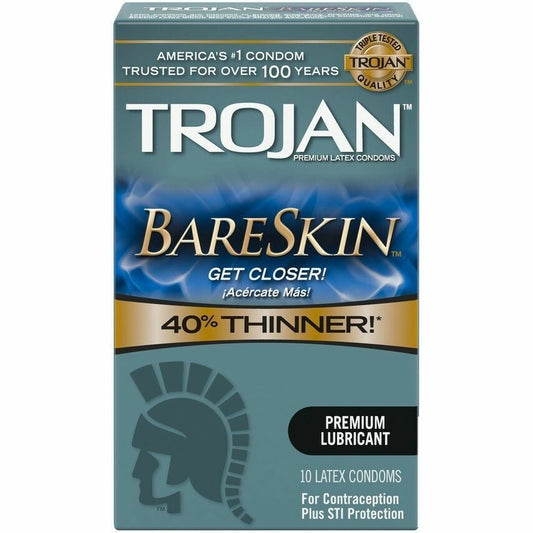 Trojan Sensitivity Bareskin Condoms - 1 box of 10