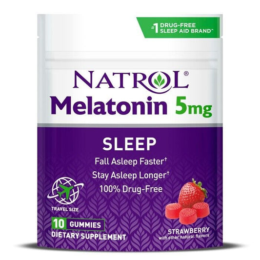 NATROL MELATONIN POUCH 5 MG GUMMY 10CT