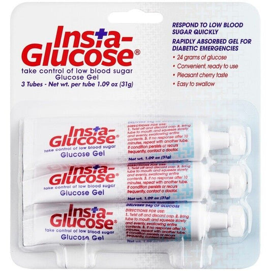 INSTA-GLUCOSE GEL 3 X 1.09 OZ