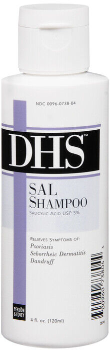 DHS SAL Shampoo Anti-Dandruff Psoriasis 4oz ( 2 pack )