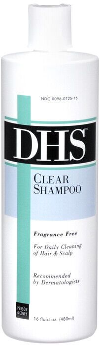 DHS CLEAR Shampoo Daily Cleaning Hair & Scalp 16oz