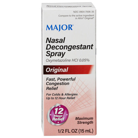 NASAL DECONGESTANT 0.05% SPY 15 ML   oxymetazoline HCl NASAL SPRAY 0.05   X 6