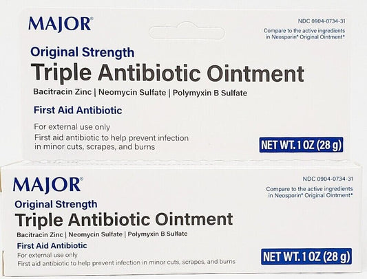 TRIPLE ANTIBIOTIC ONT 28 GM   neomycin/bacitracin/polymyxinB TOPICAL OINT. (G) 3