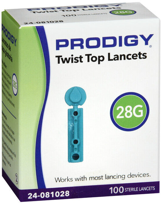 PRODIGY LANCET TWIST TOP 28G 100CT X  2 BOXES