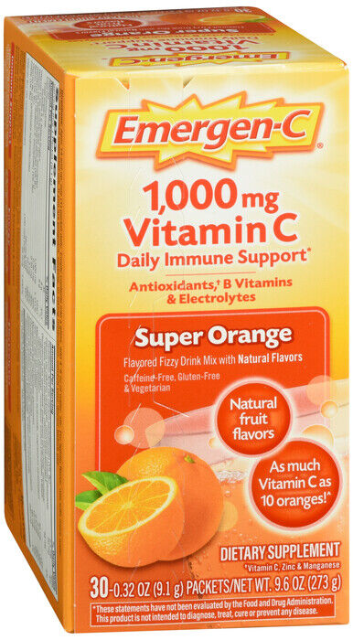 EMERGEN-C VITAMIN C 1000MG ORANGE 30 CT