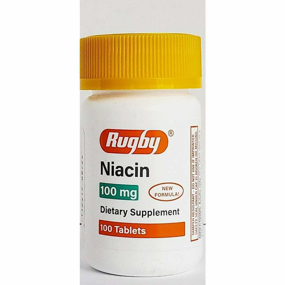 Rugby Niacin 100mg 100ct - X 2 BOTTLES