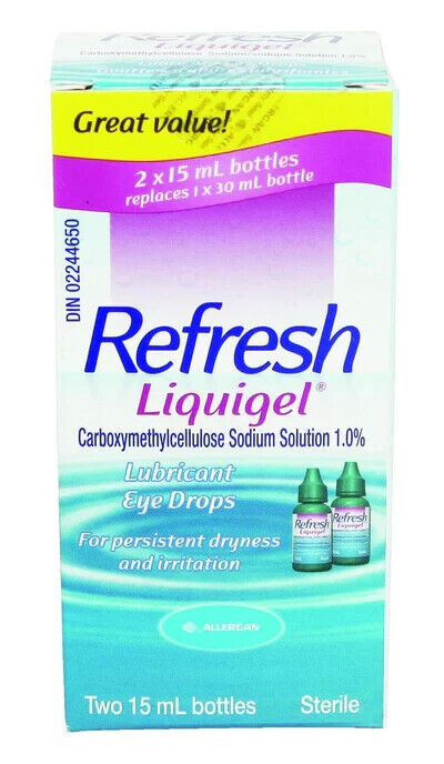 Allergan Refresh Tears 2x15ml Lubricant Eye Drops