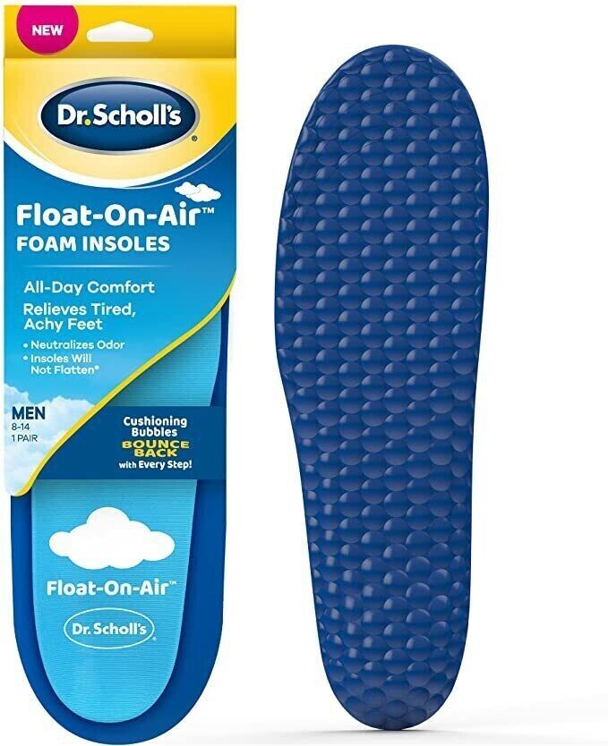 Dr. Scholl’s Float On Air Foam Insoles for Men 1 Pair Fits 8-14 Shoe