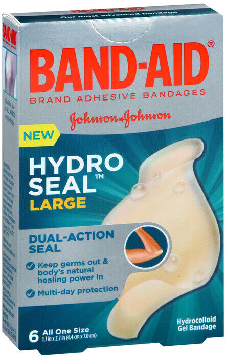 Band-Aid Hydro Seal Bandage Large 6 count