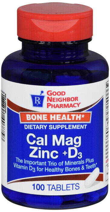 GNP Cal Mag Zinc + D3 (Calcium Magnesium Zinc plus D3) -90CT BY 21ST CENTURY X 2