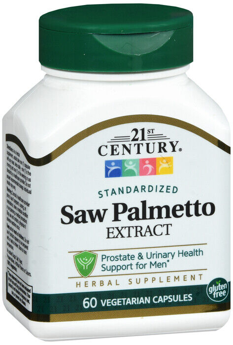 SAW PALMETTO EXTRACT CAPSULE 60CT 21ST   saw palmetto/zinc picolinate 450/15