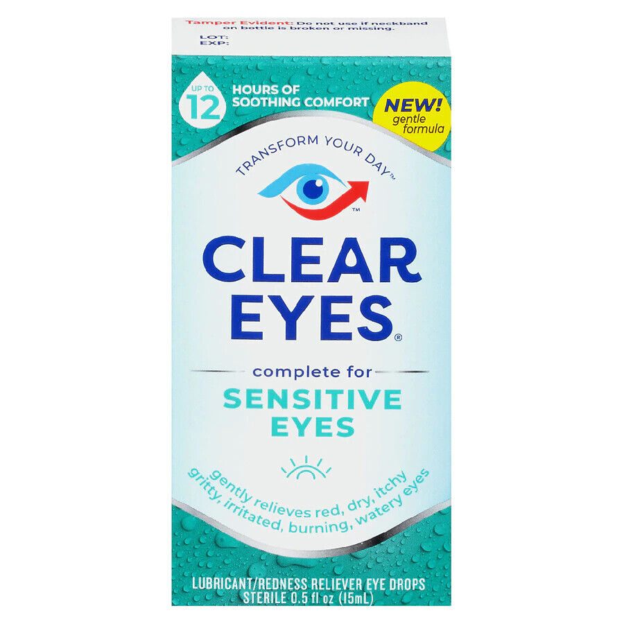 CLEAR EYES SENSITIVE EYES RELIEF DROP 0.5 OZ