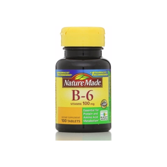 Nature Made Vitamin B-6 100 mg Tablets 100 Tablets