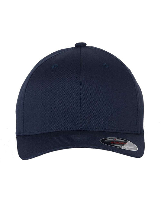 6277 Flexfit Wooly Combed Curved Visor 6 Panels Hat  NAVY XL/XXL FOR BIG HEAD