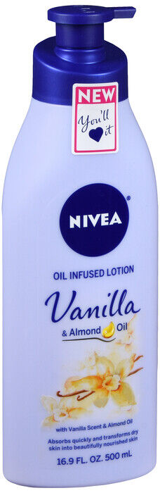 NIVEA OIL INFUSED LOTION VANILLA ALMOND 16.9OZ