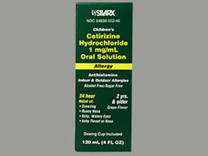 CETIRIZINE HCL 1 MG-ML SOL 118 ML