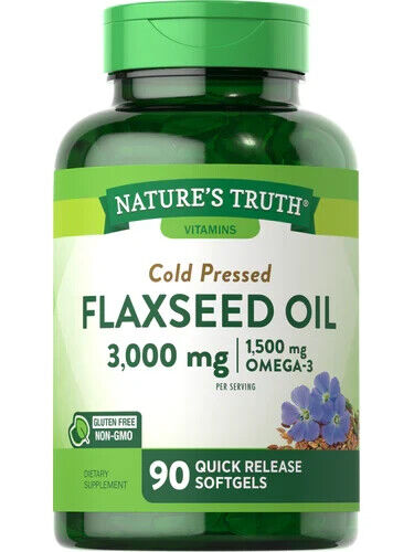 FLAXSEED OIL 3000MG SGC 90CT NATURE'S TRUTH