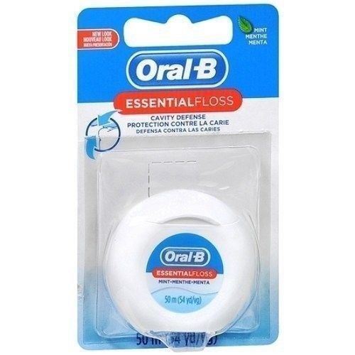 Oral-B Essential Floss Waxed Dental Floss, Mint 55 yd (50 m)  x12