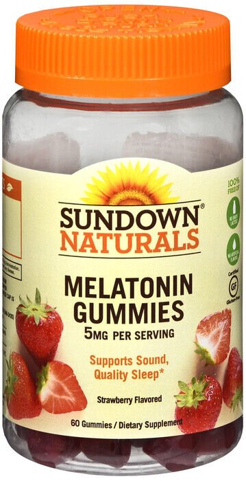 MELATONIN 5MG GUMMY 60CT SUNDOWN