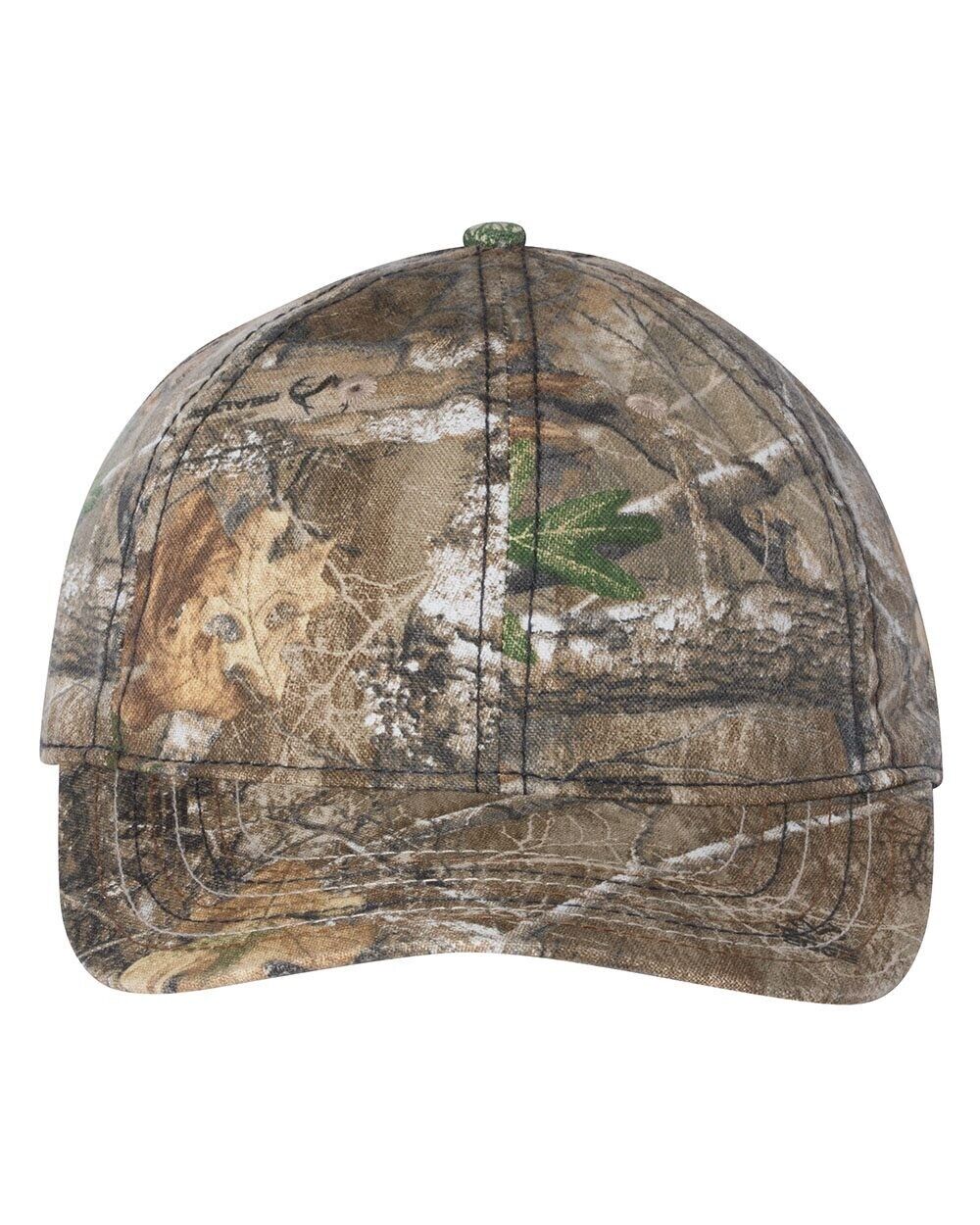 Outdoor Cap - Camo Cap with American Flag Undervisor - CWF315