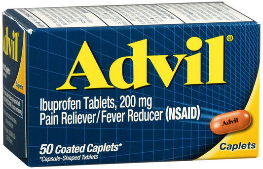 ADVIL CAPLET 50CT   ibuprofen ORAL TABLET 200 MG