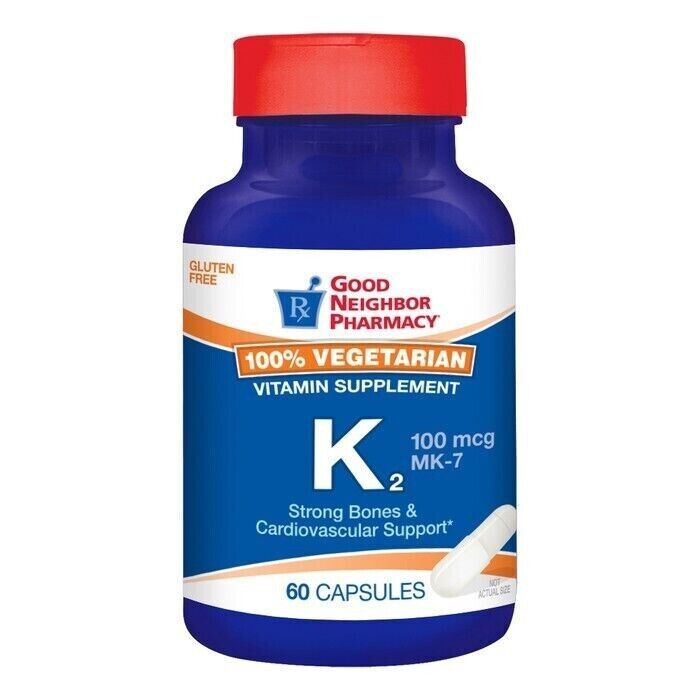 GNP Vitamin K2 MK-7 100 mcg Capsules 60ct