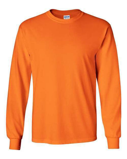 Gildan  ANSI Safety Long Sleeve T-Shirt 2400 S-5XL HIGH VISIBILITY