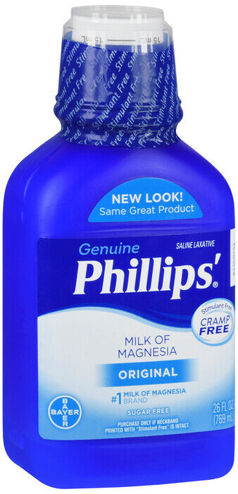 PHILLIPS MILK OF MAGNESIA ORIGINAL 26OZ    x 2 bottles