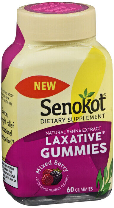 SENOKOT LAX GUMMIES MIXED BERRY 60CT