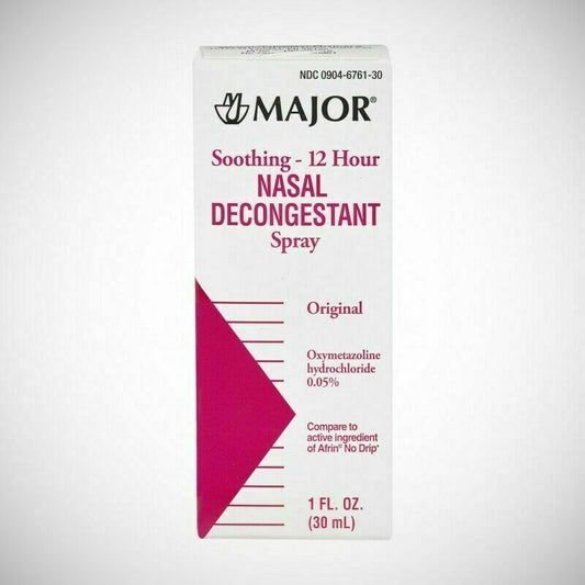 Major Nasal Decongestant Pump Spray 1 oz (6 Pack)