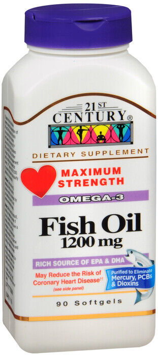 FISH OIL 1200MG SOFTGEL 90CT 21ST CENT