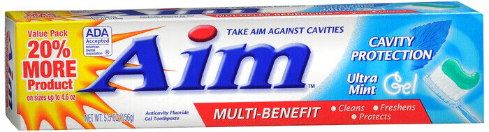 AIM CAVITY PROTECTION GEL MINT 5.5OZ  6 Oz Pack of 5